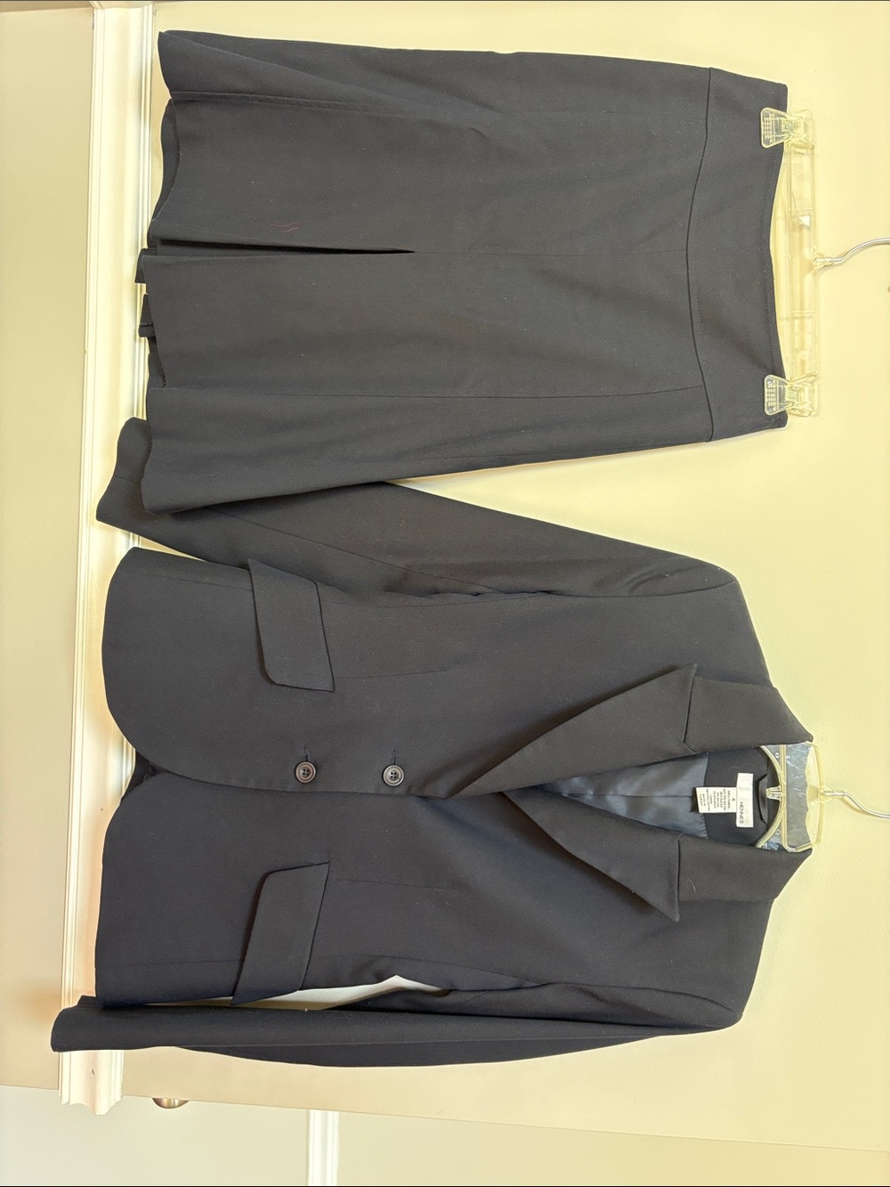Classic Black Women's Skirt Suit - Tailored Jacket & Pencil Skirt